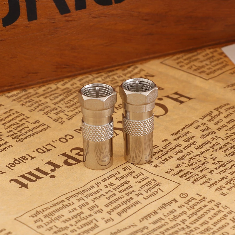 2Pcs High Quality F Type Male Plug Connector Socket To RF Coax TV Aerial Adapter | Обустройство дома