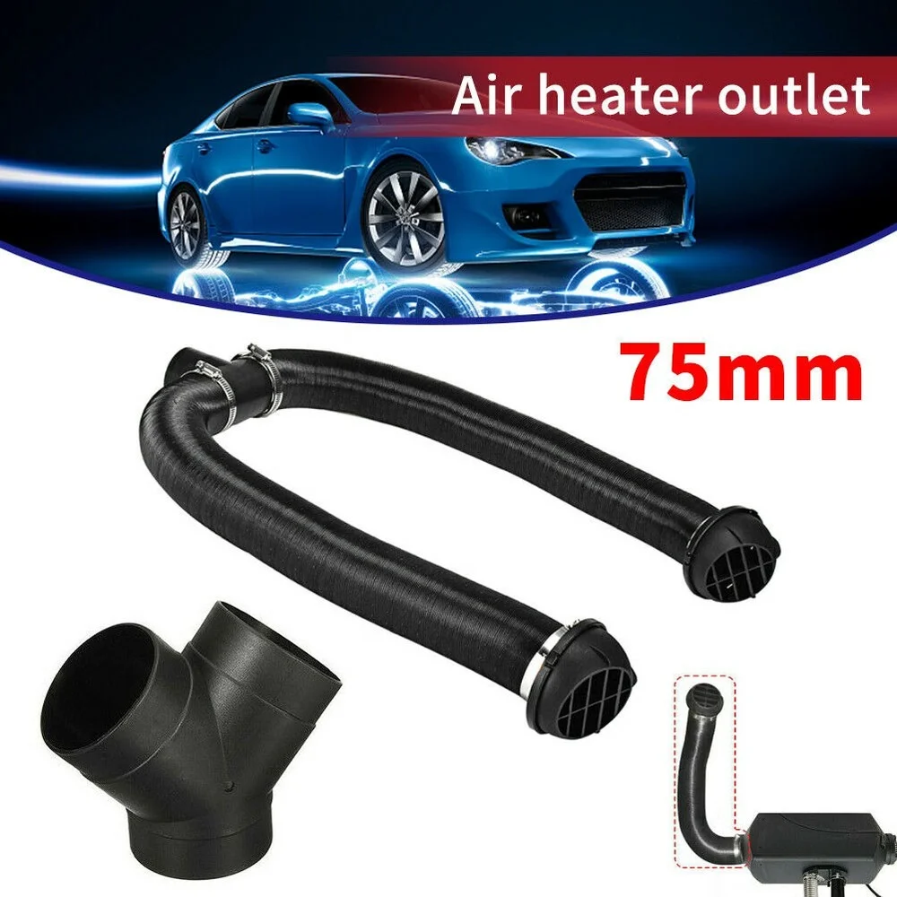 

75mm Heater Pipe Ducting Y Piece Warm Air Outlet Vent For Webasto Diesel Heater