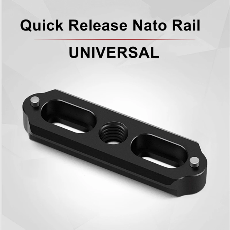 

DSLR Camera Clamp Quick Release Nato Rail for Nato Handle EVF Mount Quickly Attach & Detach for A7 A7C A7III A7RIII A7SIII DIY