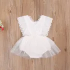 Комбинезон детский шифоновый без рукавов, с цветочным принтом