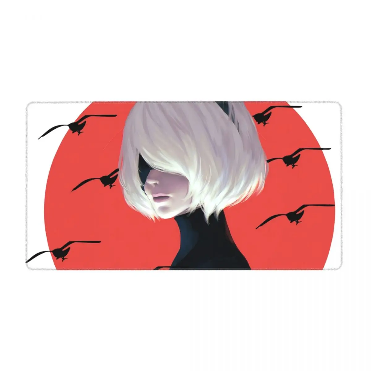 

Nier Automata Sexy Wanita Berbayang Merah Gaming Mouse Pad Keyboard Mouse Mat 2B Large Fabric Mousepad for Gamer