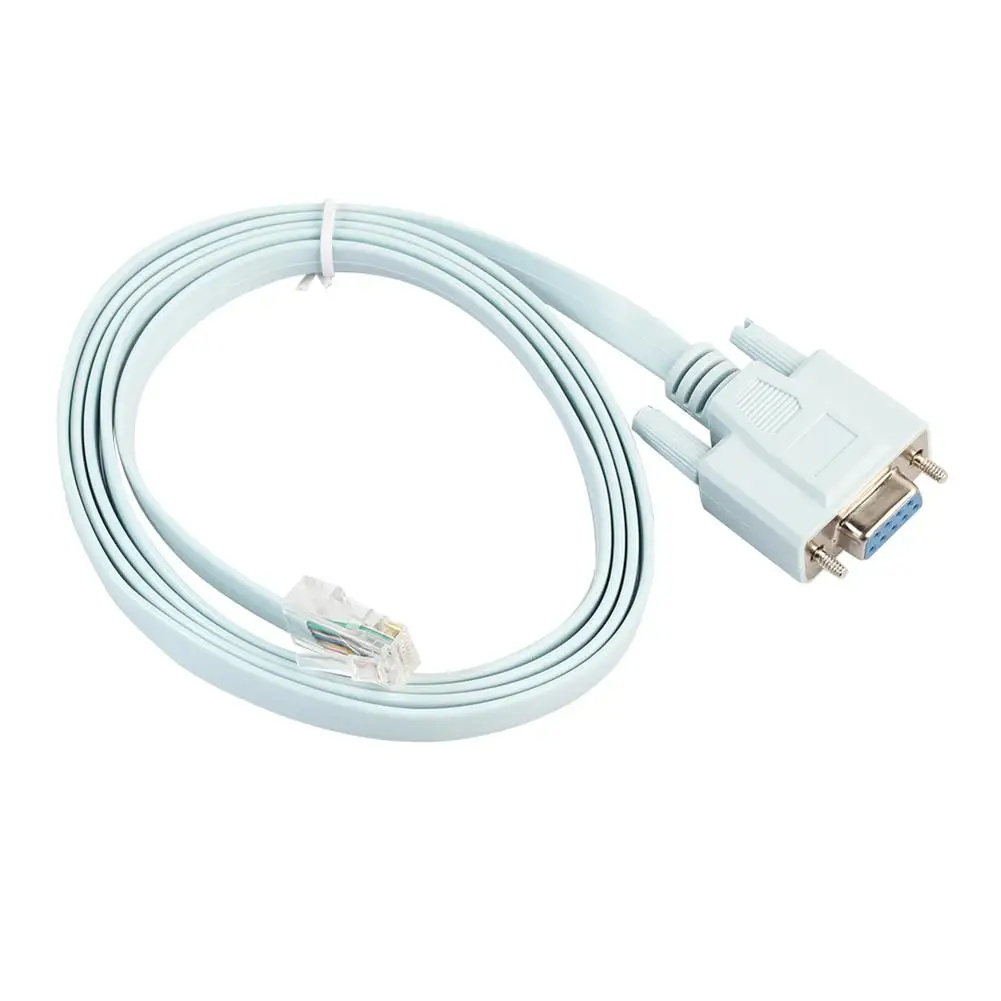 

HOT SALES！！！New Arrival 5ft 9Pin DB9 Serial RS232 to RJ45 Cat5 Ethernet Console Rollover Cable for Cisco