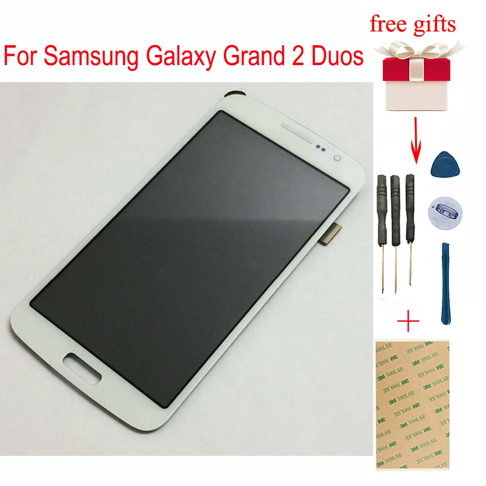 ЖК-дисплей для samsung Galaxy Grand 2 Duos G7102 ЖК-дисплей G7105 G7106 G7108 ЖК-дигитайзер сенсорный экран Сенсорная панель ЖК-дисплея в сборе