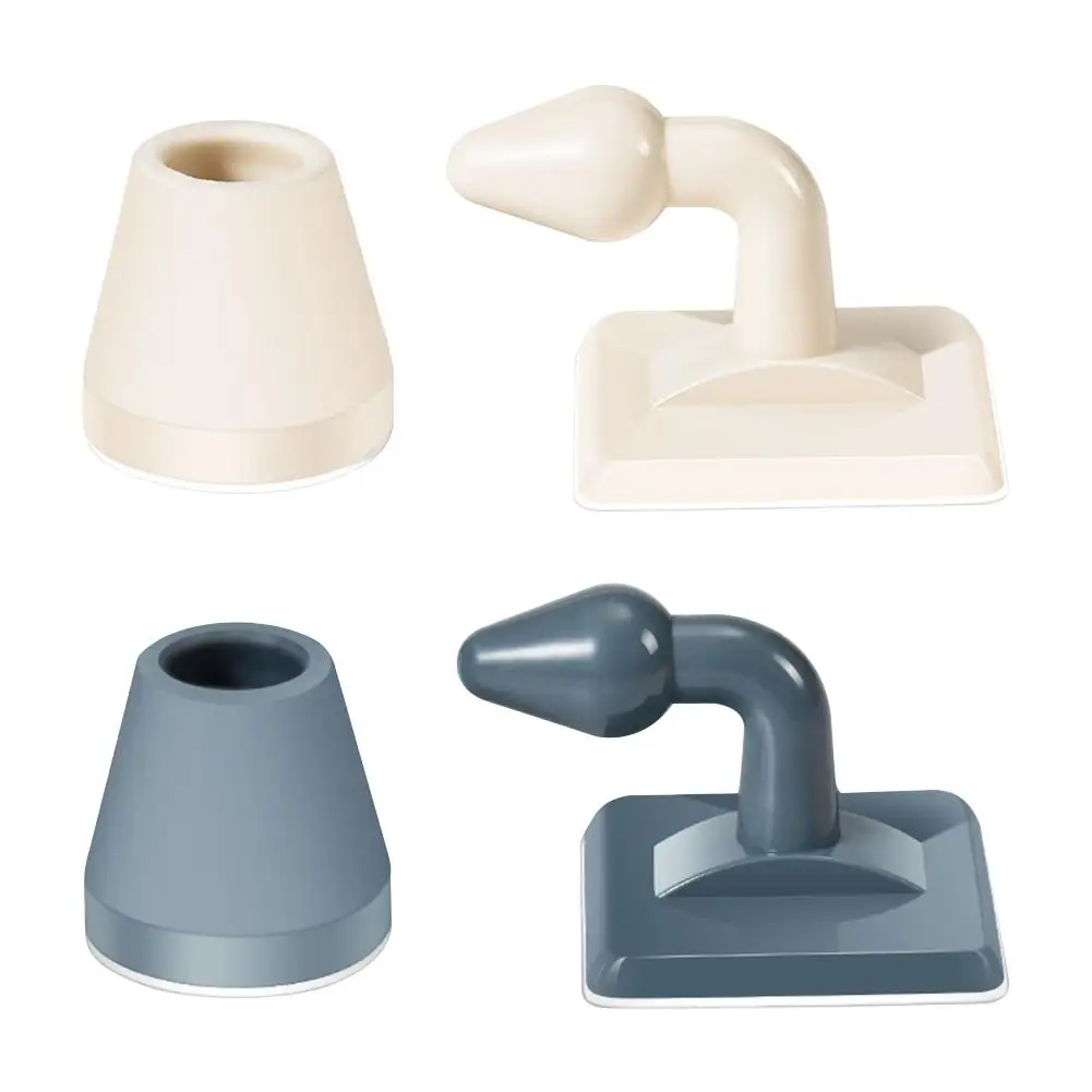 Дверная пробка силикон + ABS без дрели защита от стены антиколлизия шума дверной