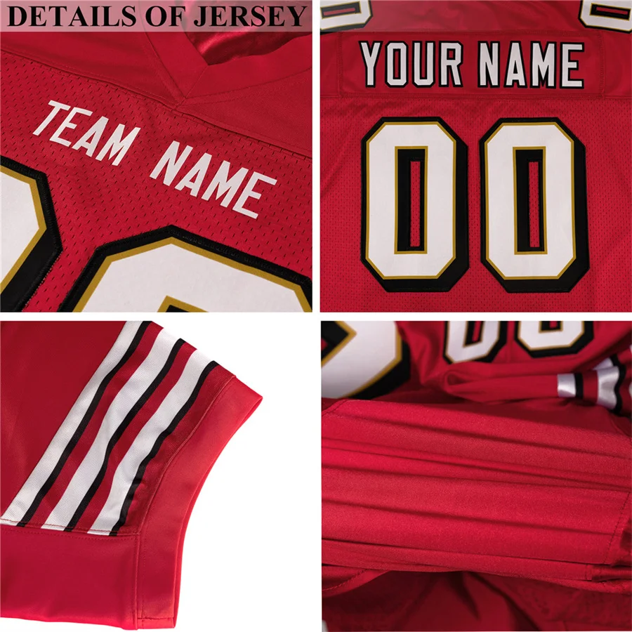 Custom New Gradient Football Jersey Printed With Your Team Player Name Number Outdoor Game Sport Shirt For Men/Kids