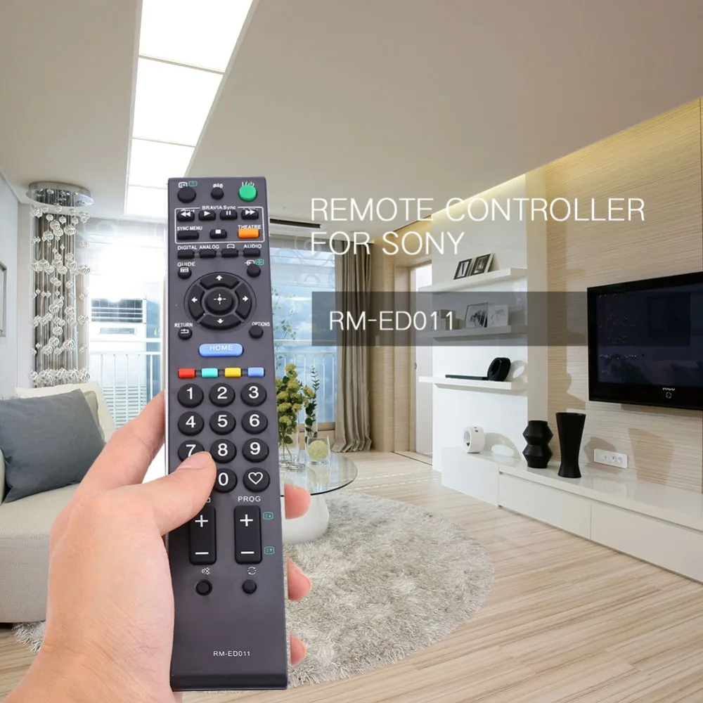 Замена RM-ED011 пульт дистанционного управления RC батарея работает для sony tv черный