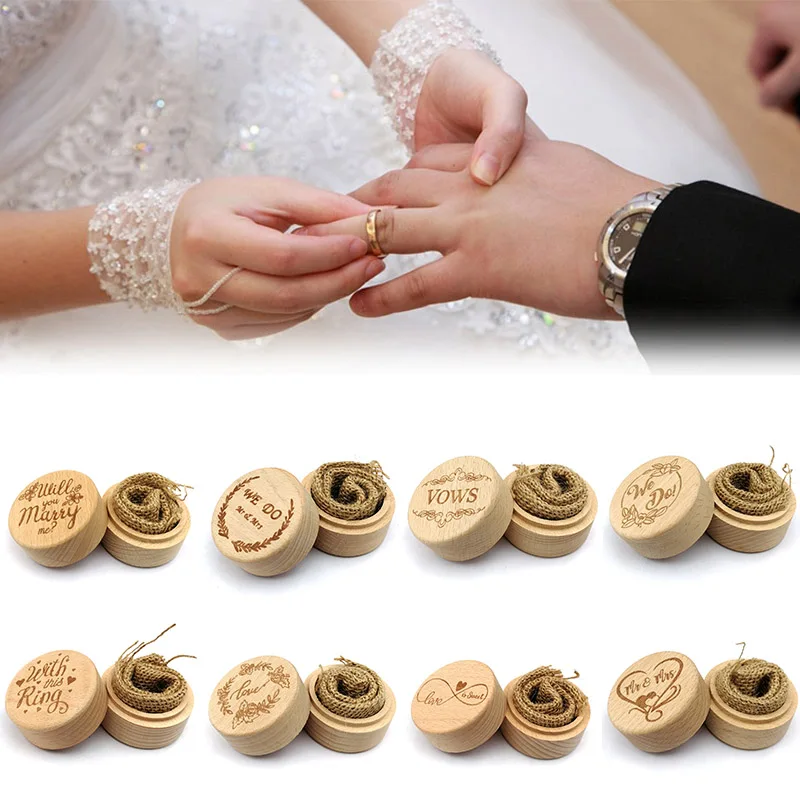 DIY ручной работы в винтажном стиле Свадебный Декор Круглый кейсы для хранения