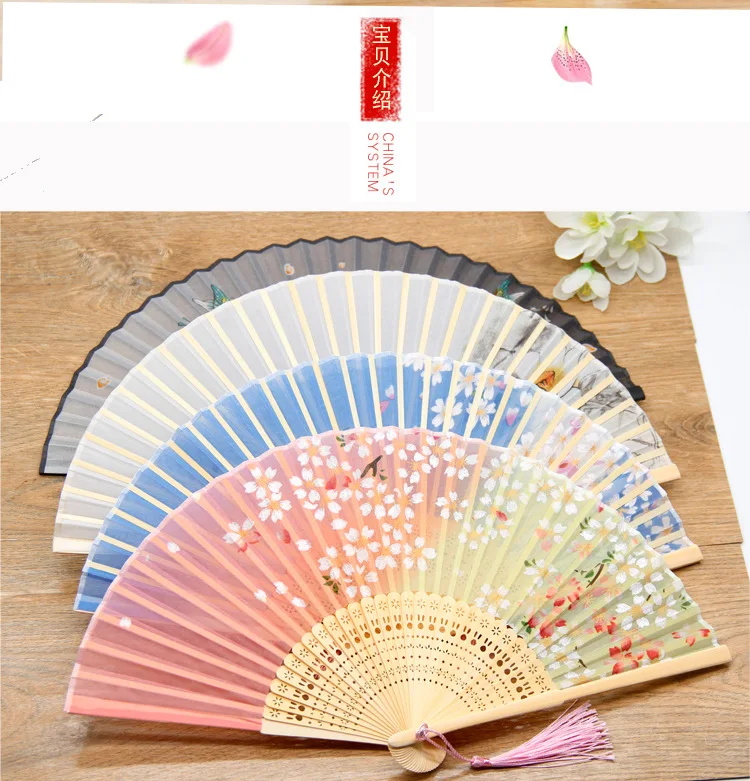 Винтажный стиль искусство подарок украшение для дома танцевальный Ручной Веер |