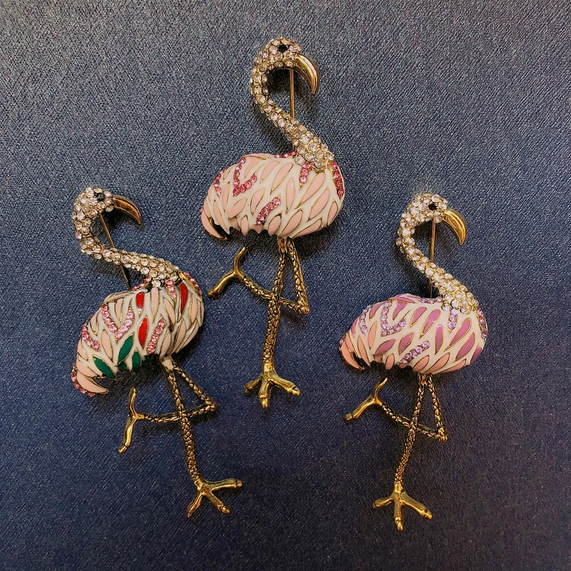 Muylinda Страусиная птица эмалированная брошь-кнопка винтажные женские булавки со
