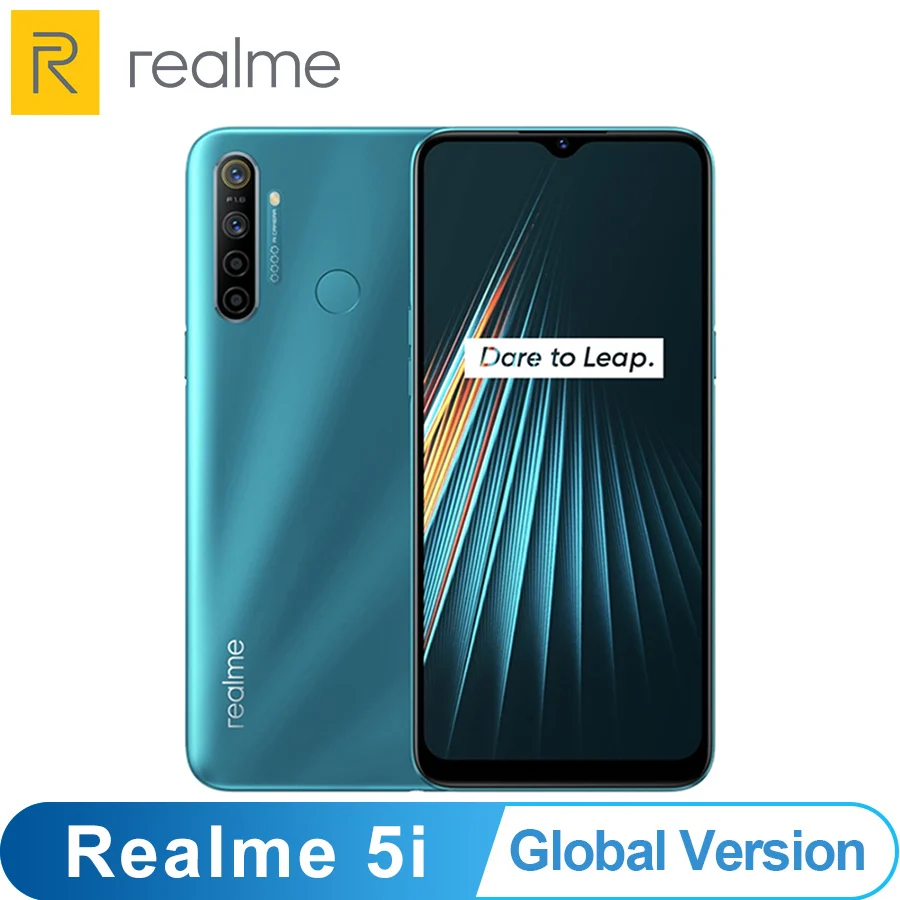 Глобальная версия 4G смартфон realme 5i 4 Гб ОЗУ 64 ПЗУ мобильный телефон 12MP Quad камера 6 5