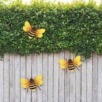 beautiful colors design metal bee butterfly dragoy tortoise garden wall decor art living room hanging decoration