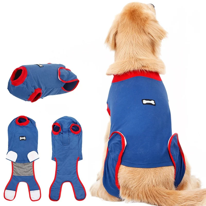 Восстанавливающий костюм для собак Одежда ухода за стерилизацией протирать