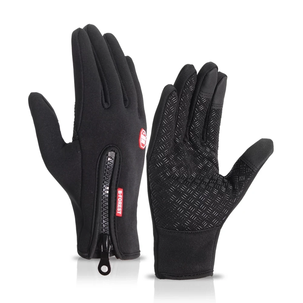 

Windproof Cycling long finger Gloves Touch Screen Riding MTB Bicycle Gloves Thermal Warm Motorcycle Winter Autumn