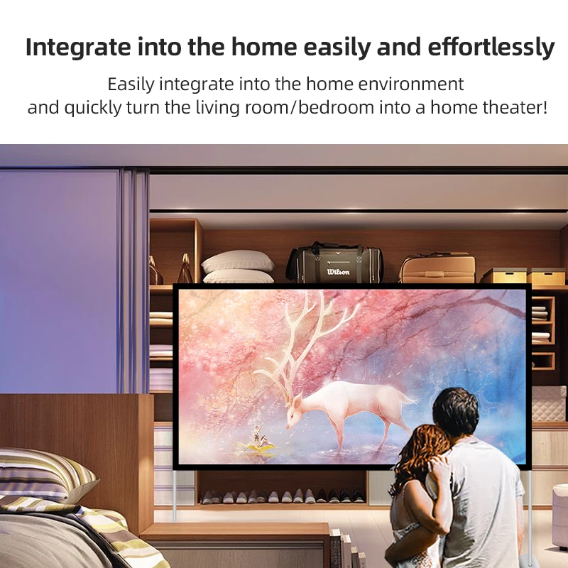 Проектор MIXITO защитный уличный портативный складной экран 16:9 84 100 120 дюйма для дома