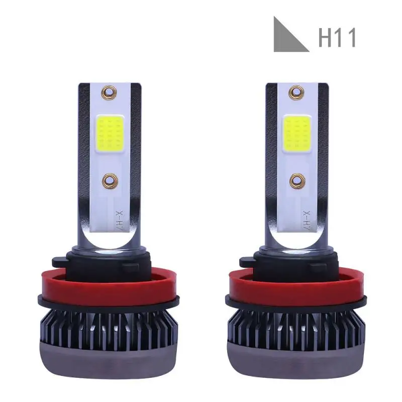 1pair H11 H8 H9 LED IP68 Waterproofing Headlight Conversion Kit COB Bulb 90W 12000LM High Power 3000K Yellow Light Dropshipping |