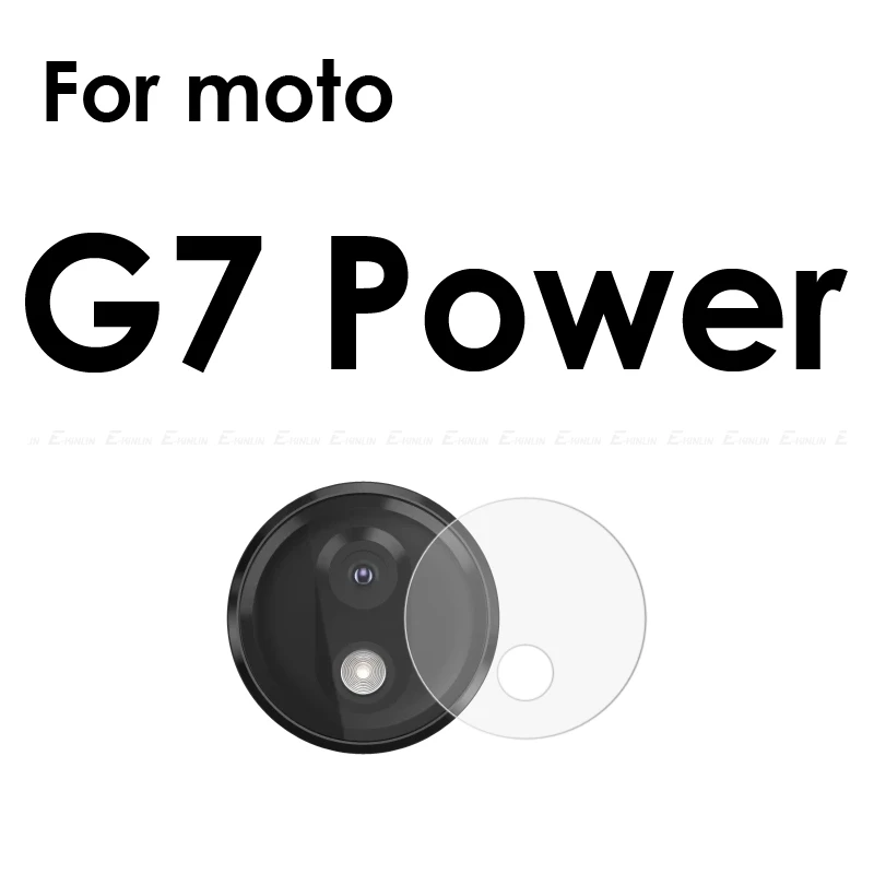 For Moto G7 Power Задняя крышка объектива камеры из закаленного стекла для Motorola Moto G7 G6 G5S G5 G4 Plus power Z2 Z Force Play Защитная пленка для экрана - Цвет: For Moto G7 Power