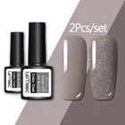 Набор гель-лаков для ногтей LEMOOC, светодиодный Гель-лак для ногтей, Полупостоянный лак для ногтей, цветной яркий блестящий цветной гель для ногтей, Гель-лак сделай сам для дизайна