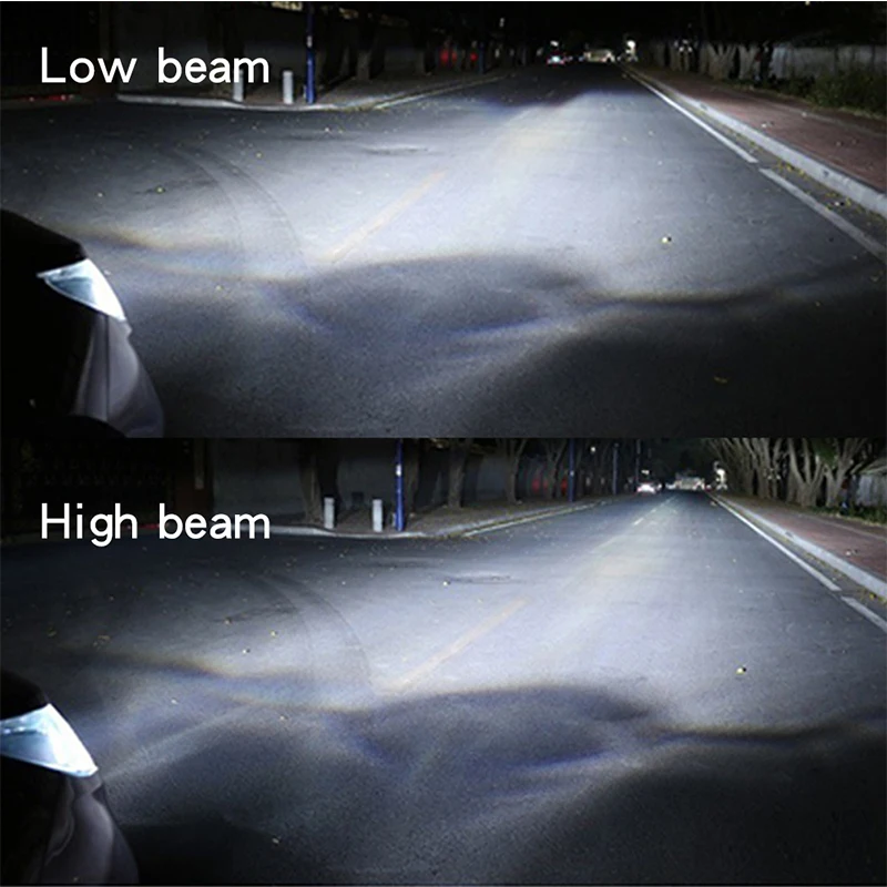 

V18 COB bead car led light four-sided light-emitting three-color temperature automotive LED headlights 8000Lm 3000K/6000K/10000K