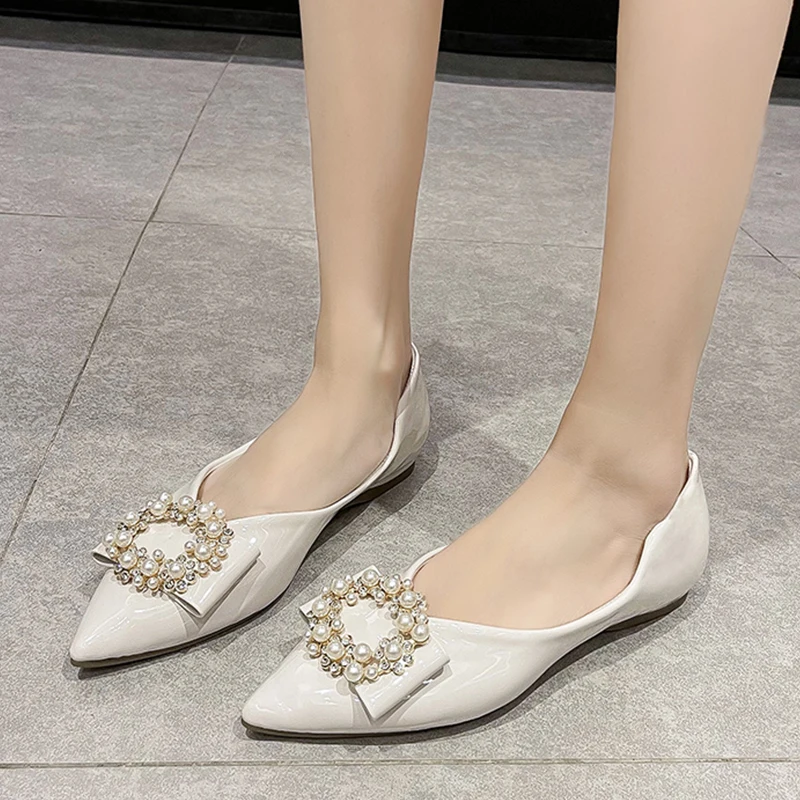 

Pointed Toe Shoes Woman Comfortable And Elegant Female Footwear Casual Sneaker Modis All-Match Shallow Mouth Dress Moccasin Summ