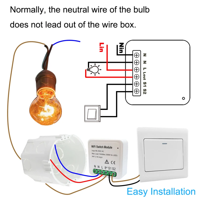 2 банды WiFi умный светильник скрытый Diy модуль жизнь/Tuya приложение дистанционное