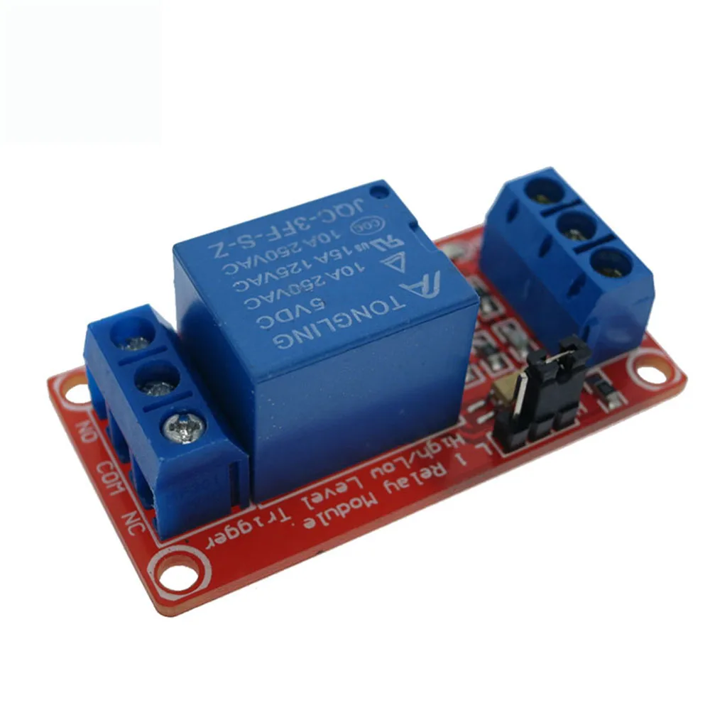Один 1 канальный 5 вольтовый релейный модуль платы щит для Arduino со стандартным