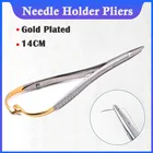 Стоматологический держатель игл, плоскогубцы, щипцы из нержавеющей стали, ортодонтический пинцет, Стоматологический Хирургический Инструмент, оборудование