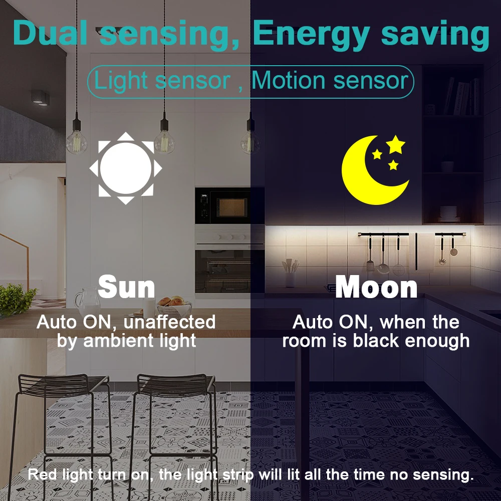 WENNI LED Strip Waterproof USB Motion Sensor Light Tape 5V Under Cabinet PIR Lamp Ribbon Wardrobe Decoration | Лампы и освещение