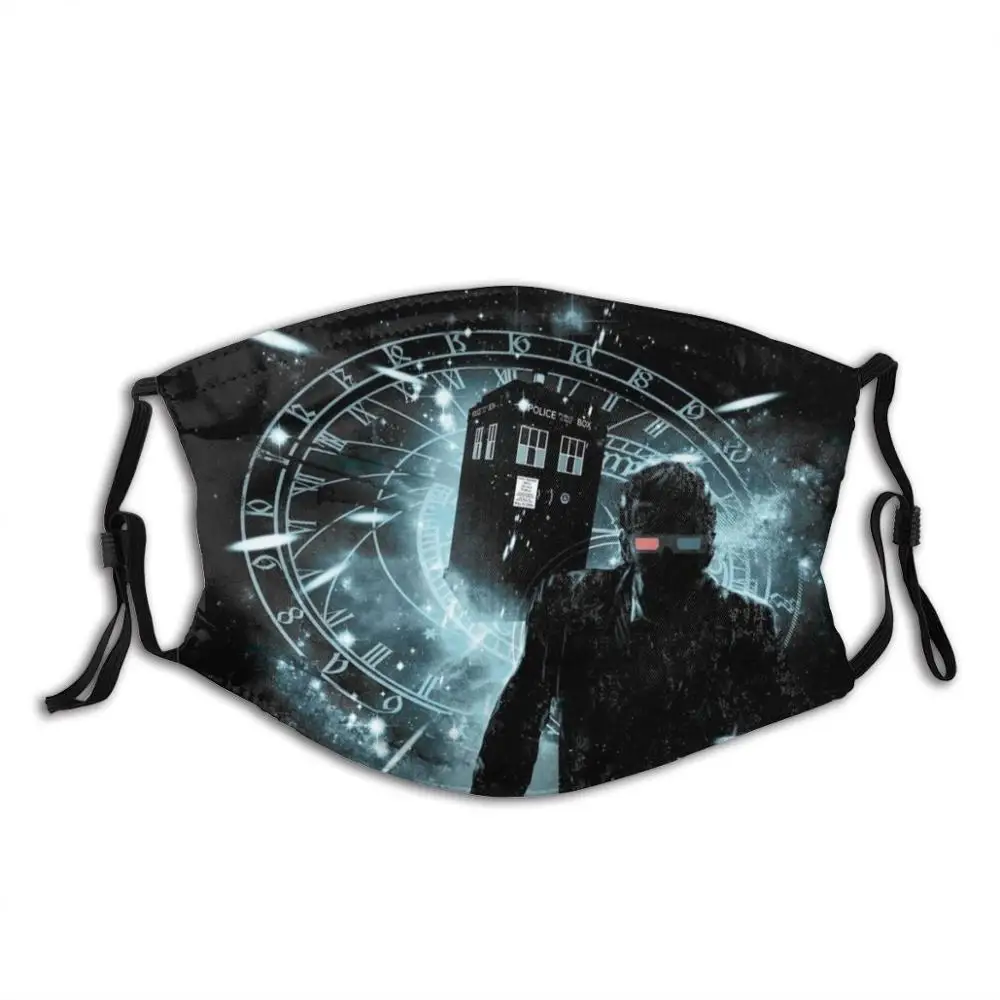 

Маска для лица с забавным принтом Gallifrey'S Run, многоразовая фильтровальная маска для макияжа с фильтром Pm2.5 Dr Кто Tardis, повелитель телевизионных шоу Time, далики, Давида теннан