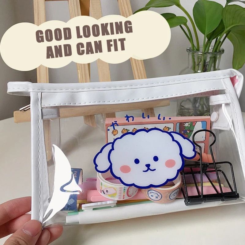 Дорожная прозрачная косметичка из ПВХ на молнии для женщин прозрачные сумочки