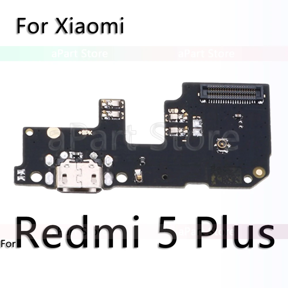 For Redmi 5 Plus Для Xiaomi mi Red mi Note 5 5A 6 7 Plus Pro Global USB Дата зарядный порт зарядное устройство док-станция гибкий кабель Замена - Цвет: For Redmi 5 Plus