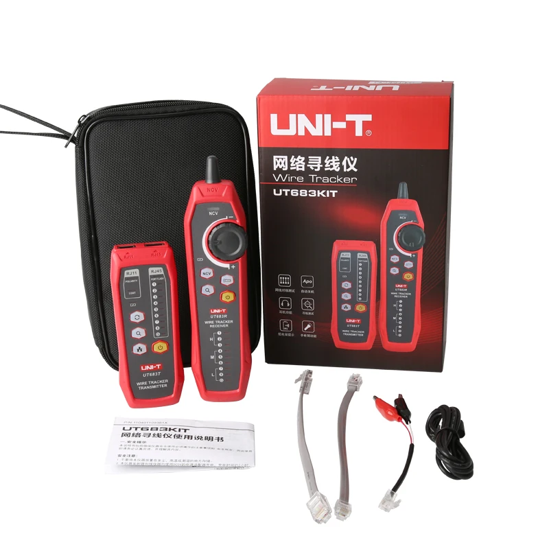 UNI-T UT683KIT цифровой сетевой кабель трекер RJ45 RJ11 Ethernet LAN Tracer finder Интеллектуальный