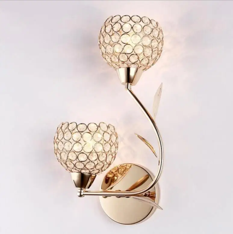 Настенный светильник E14 с кристаллами высокого качества в европейском стиле