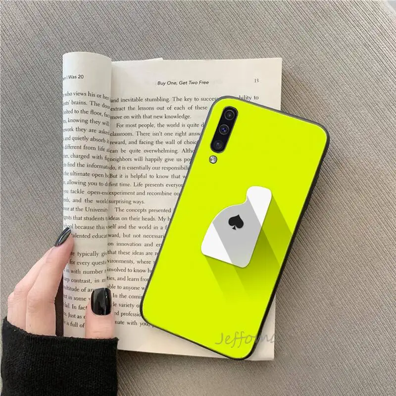 

Color gradient poker simple Phone Case For Samsung galaxy S note 7 8 9 10 20 fe edge A 6 10 20 30 50 51 70 lite plus Soft