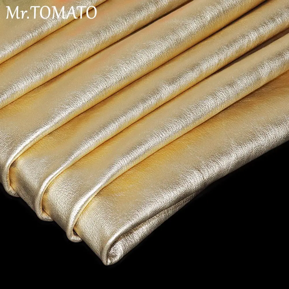 Покрытие из козьей кожи золотистого цвета натуральная кожа первый слой мягкий