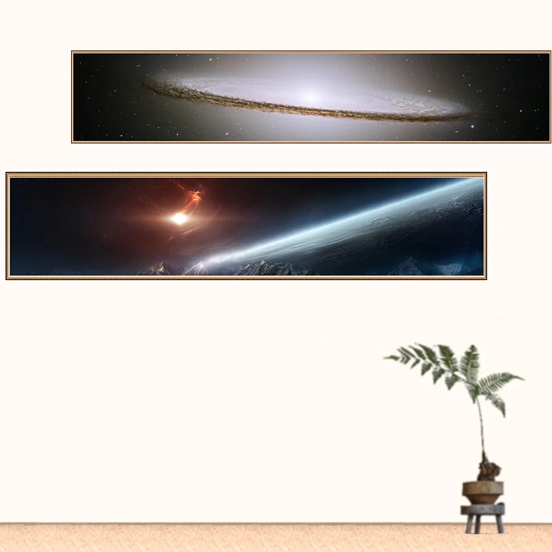 Настенные постеры для гостиной украшение звездное небо холст картина принты