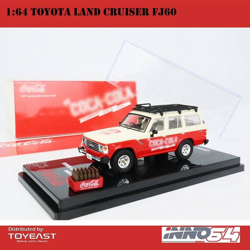 

INNO+Tiny 1/64 Model Car Toyota Land Cruiser FJ60 Alloy Die-cast Vehicle Collection Cola Verson