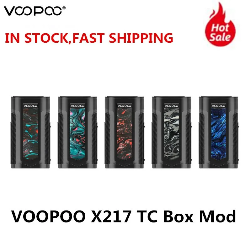 VOOPOO X217 TC бокс мод Vape 217W GENE.FIT чип TFT экран питается от 21700/20700/18650 батареи испаритель