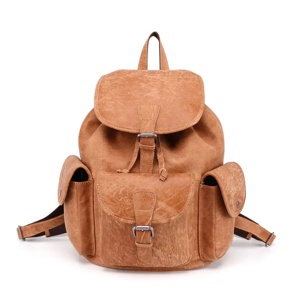 Рюкзак женский мужской школьный из натуральной кожи | Багаж и сумки