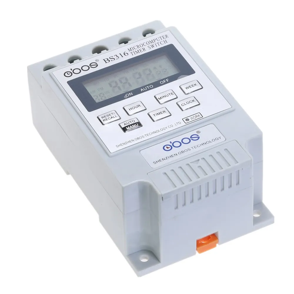 Новый цифровой таймер KG316T AC 220 В 50 Гц/60 Гц 25A на din рейке|220v rail|switch timerswitch timer 220v |