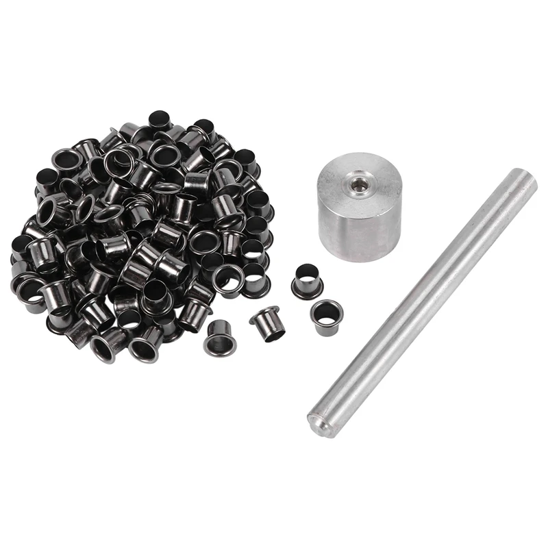 

1Set Tools+100Pcs Rivets Nail Installation Tools with Silver Brass Nails