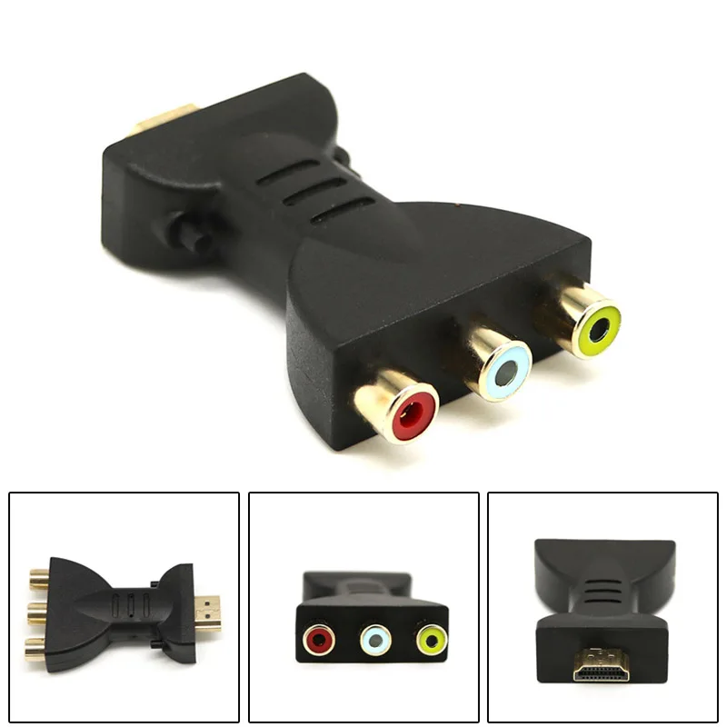 HDMI к 3 RCA видео аудио конвертер головы AV адаптер мама 5 футов/1 м VDX99 | Компьютеры и