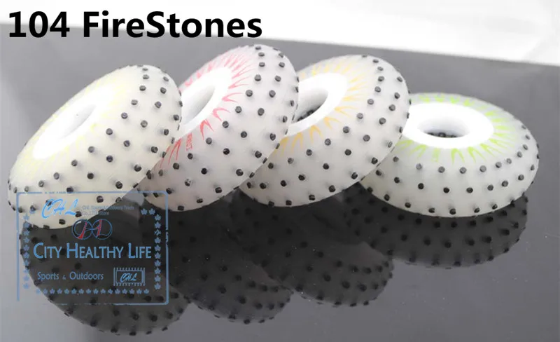 52 104 208 шиньон огненный камень светодиодная вспышка роликовые коньки колесо Firestone