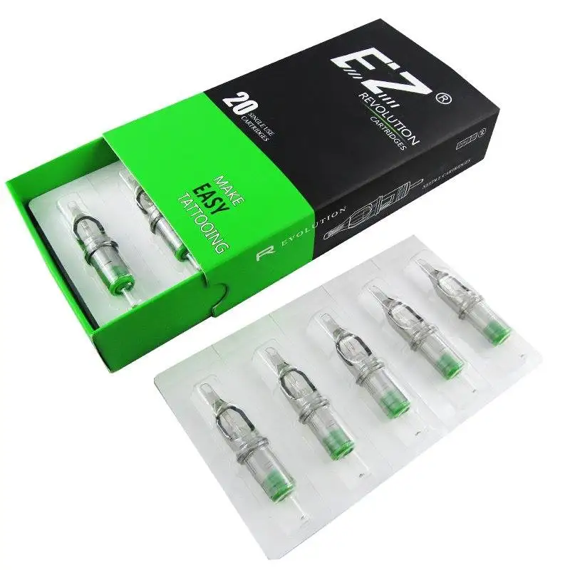 Картридж для тату EZ Revolution Magnum #12 0 35 мм L-taper 5 вращающихся тату-машин ручек и 20