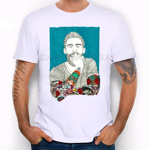 

Hipster Tattoo Men Print T-shirt