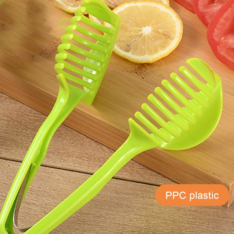 

Handheld Kitchenware Tomato Slicer Bread Clip Fruit and Vegetable Cut Potato Apple Creative Gadget Kitchen Accessories
