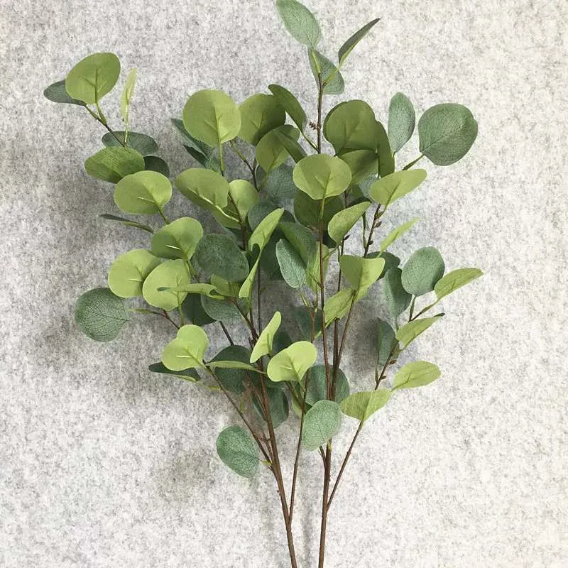 92 см искусственные реалистичные ветки эвкалипта шелковые тропические зеленые