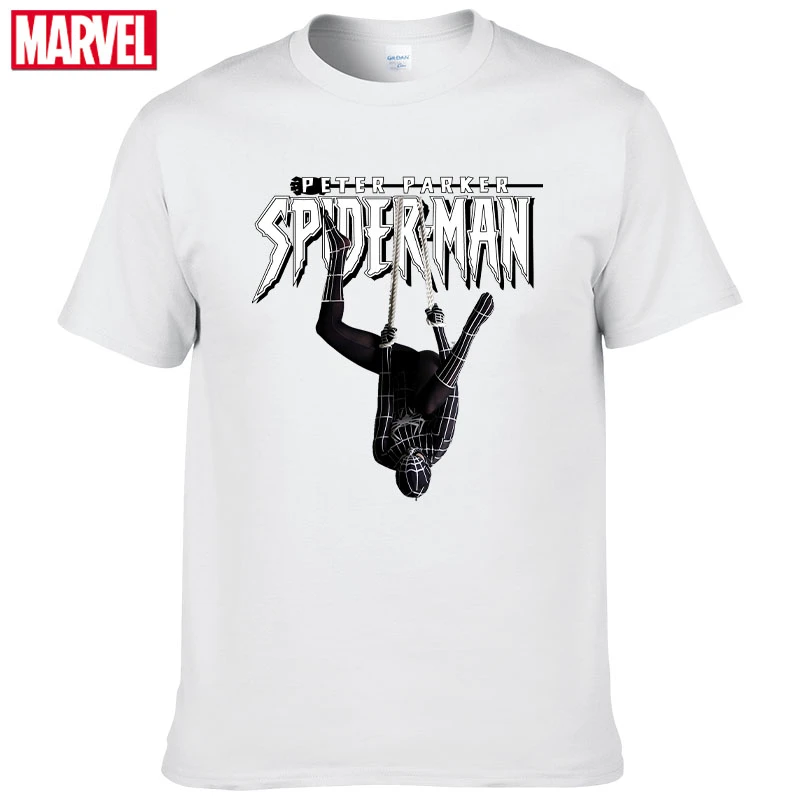 С изображением героев фильма Марвел мстители Человек-паук футболка удобные
