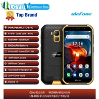 ulefone armor x7 pro android 10 rugged phone 4gb ram smartphone ip68 waterproof mobile phone bluetooth 5 0 nfc 4g lte 5 0inch