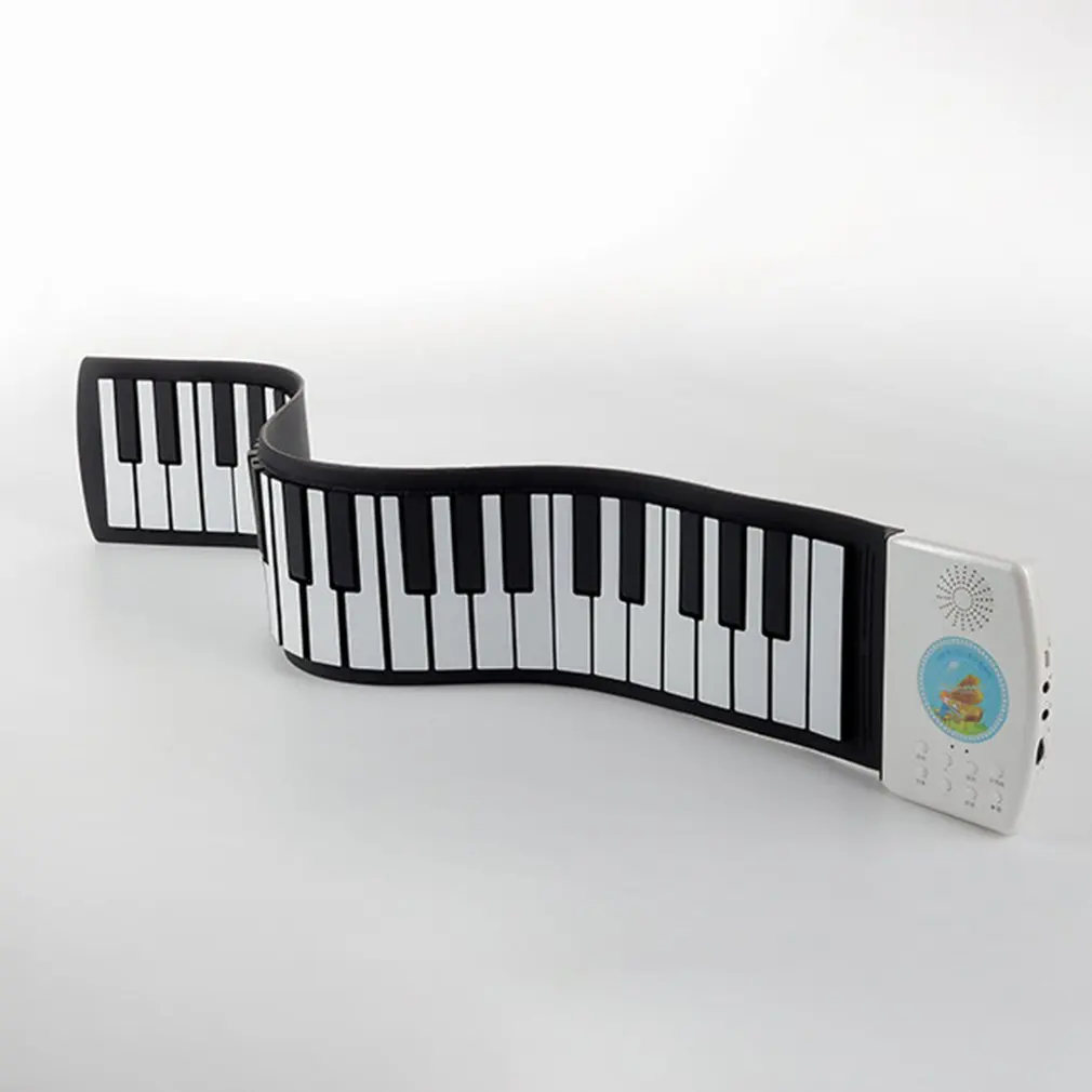 Новая 49 клавиш свернутая пианино цифровая Гибкая силиконовая складная