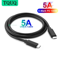 tquq usb c to usb c cable 100w 60w 5a usb type c fast charger cable compatible with note 1010 plus macbook proair ipad pro